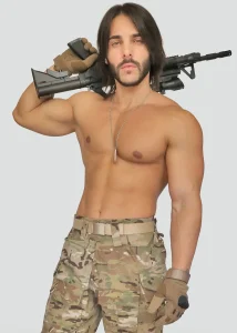 spogliarellisti spogliarellista costume soldato